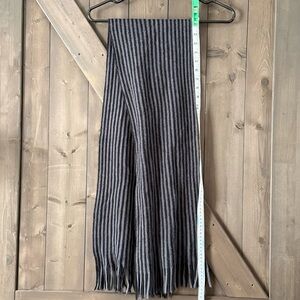 5/$20 Ardene Black and Gray Striped Scarf